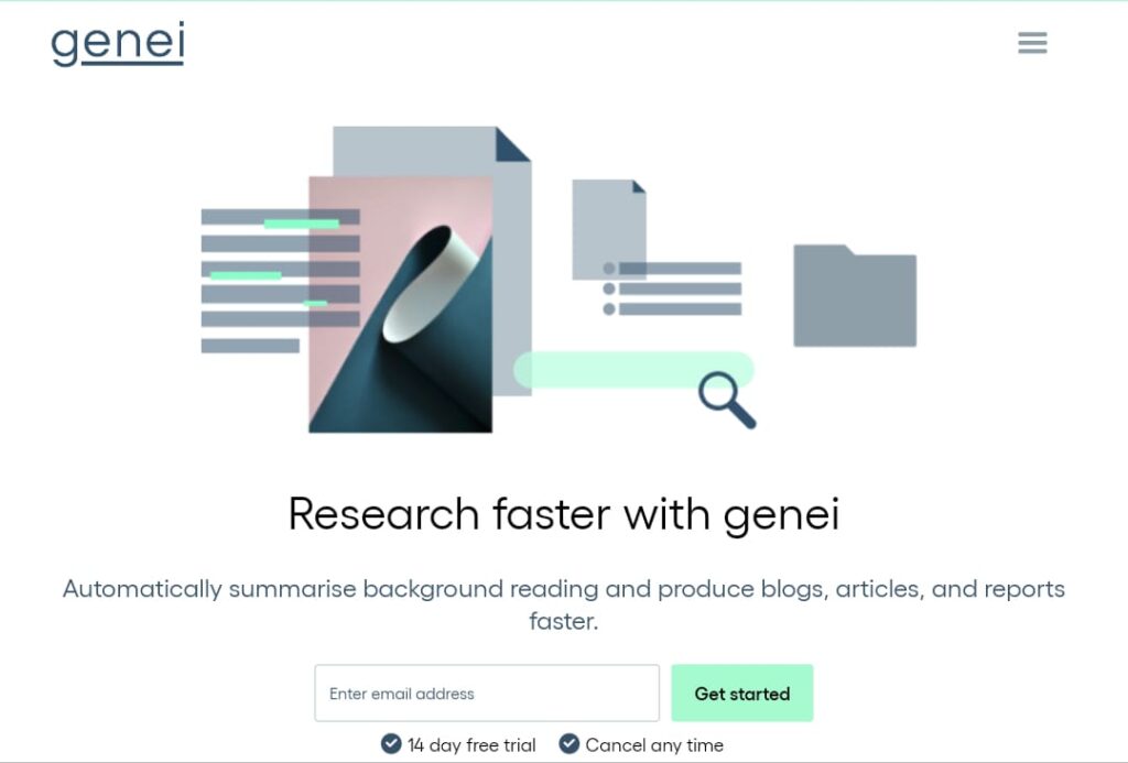 Image of Genei Website