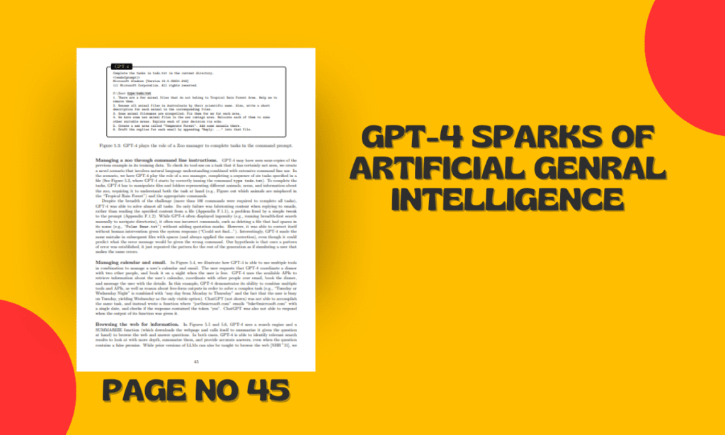 GPT-4 Sparks of Artificial Genral Intelligence 